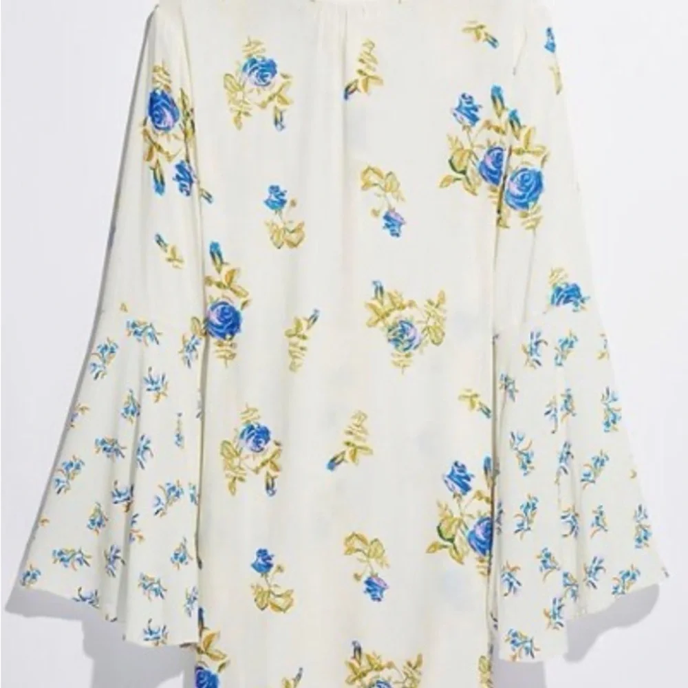 Free People Cream Tate Floral Backless Dress- NWT - Picture 6 of 10